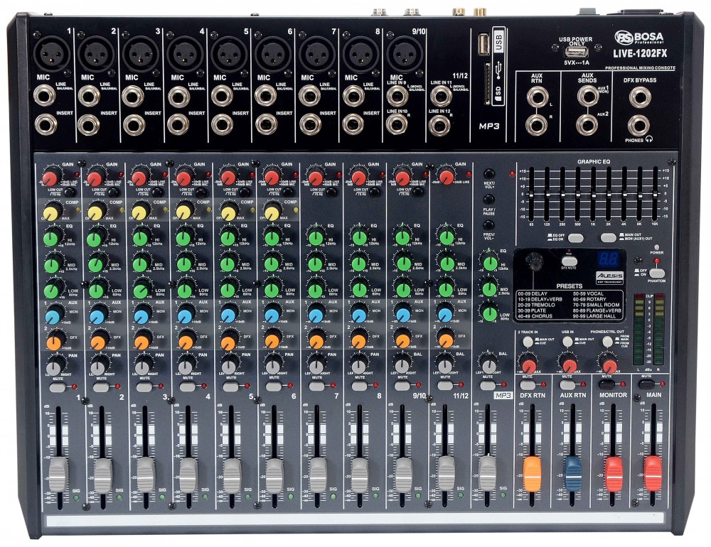 Mixer Bàn BOSA LIVE 1202FX