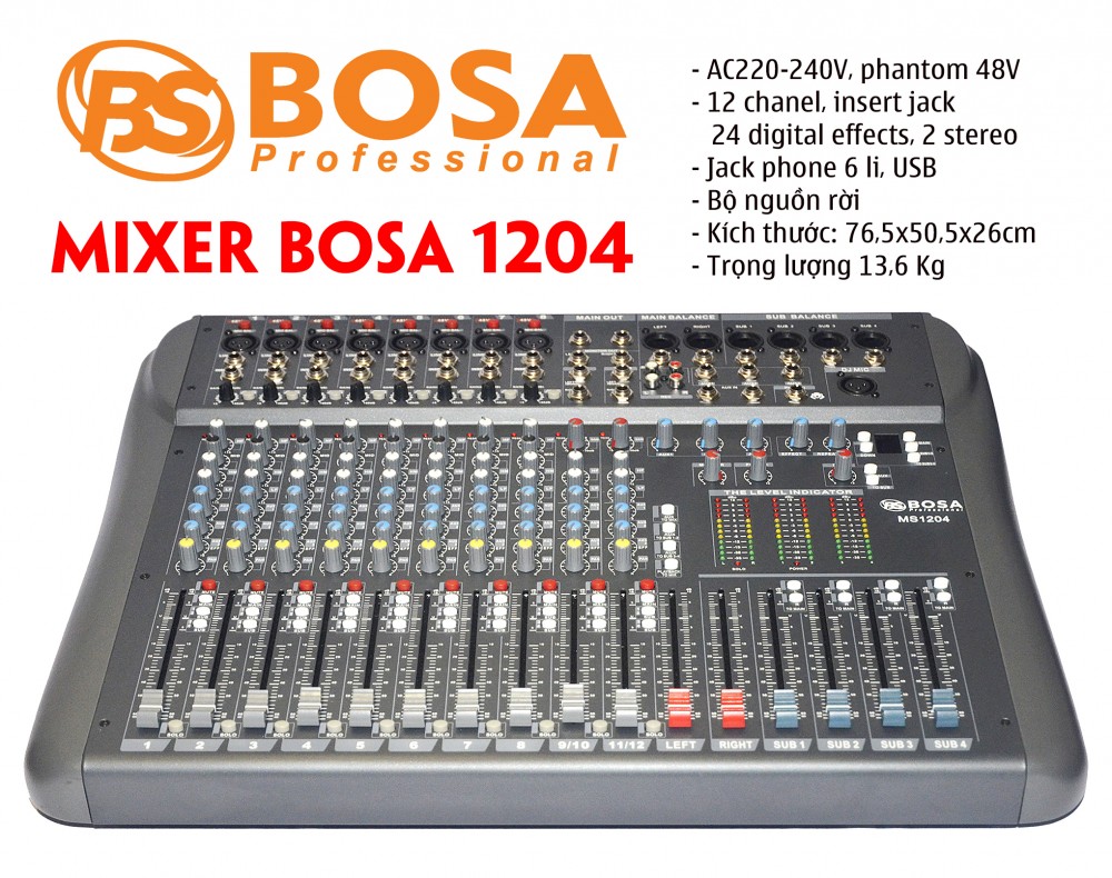 Mixer Bàn BOSA 1204