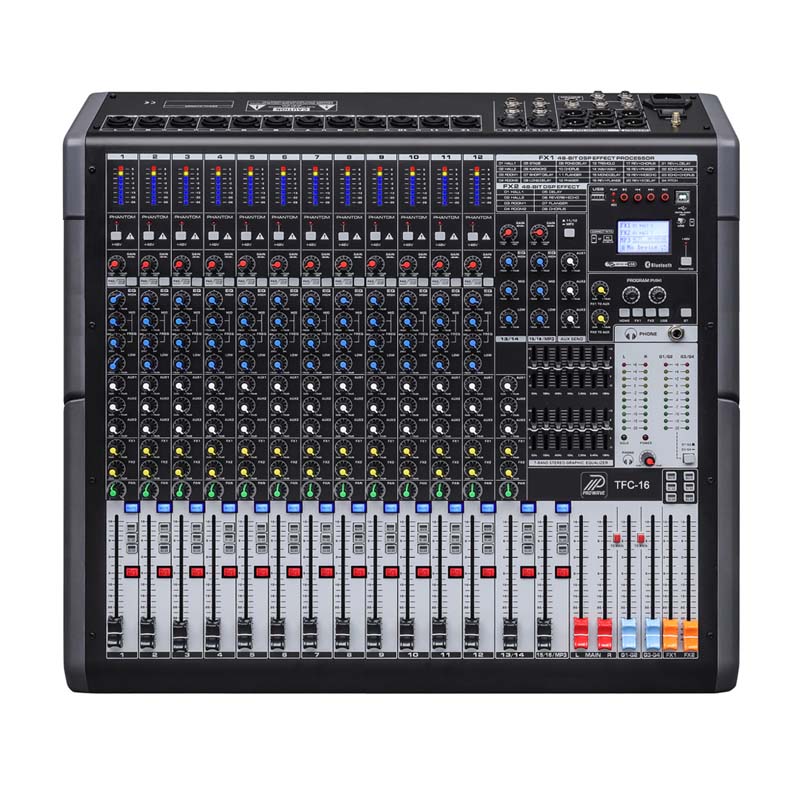 Mixer trộn âm thanh PROWAVE 16 kênh TFC-16