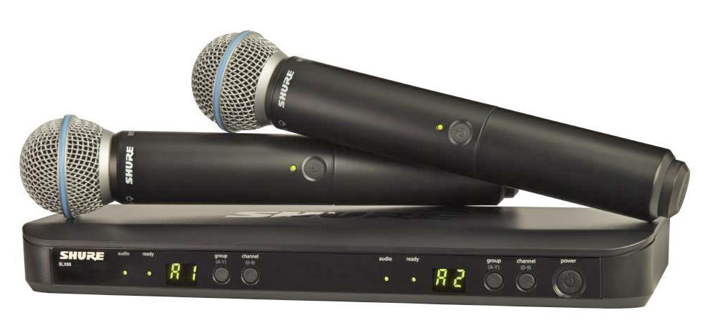 MICRO KHÔNG DÂY SHURE BLX288A/B58