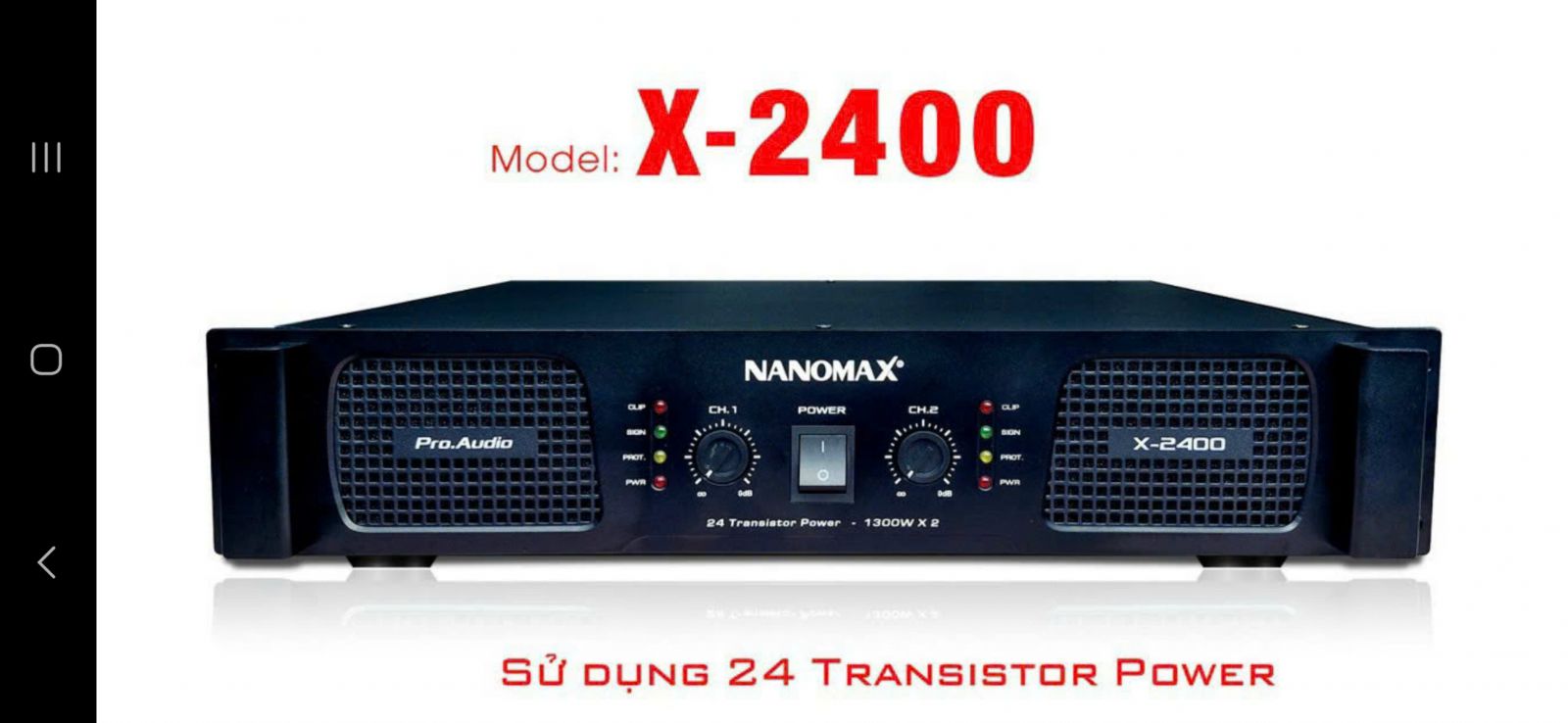 AMPLY CÔNG SUẤT NANOMAX X-2400